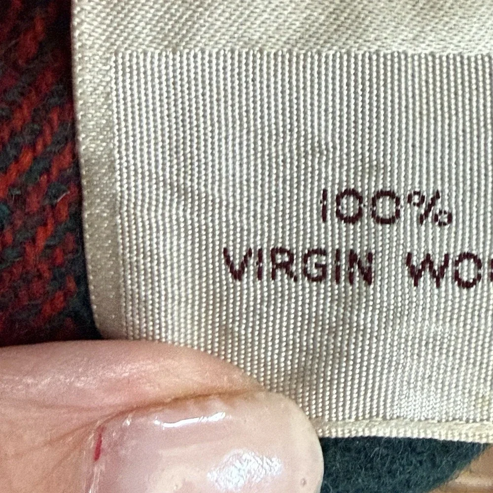 Vintage Botany Snuggler 100% Virgin Wool Tartan Plaid Throw Blanket 55x74 F/W